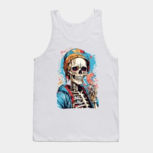 Skeleton Smoking a ciggy Tank Top